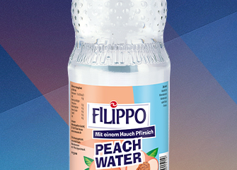 Filippo Peach Water 0,7-Liter-Glasflasche